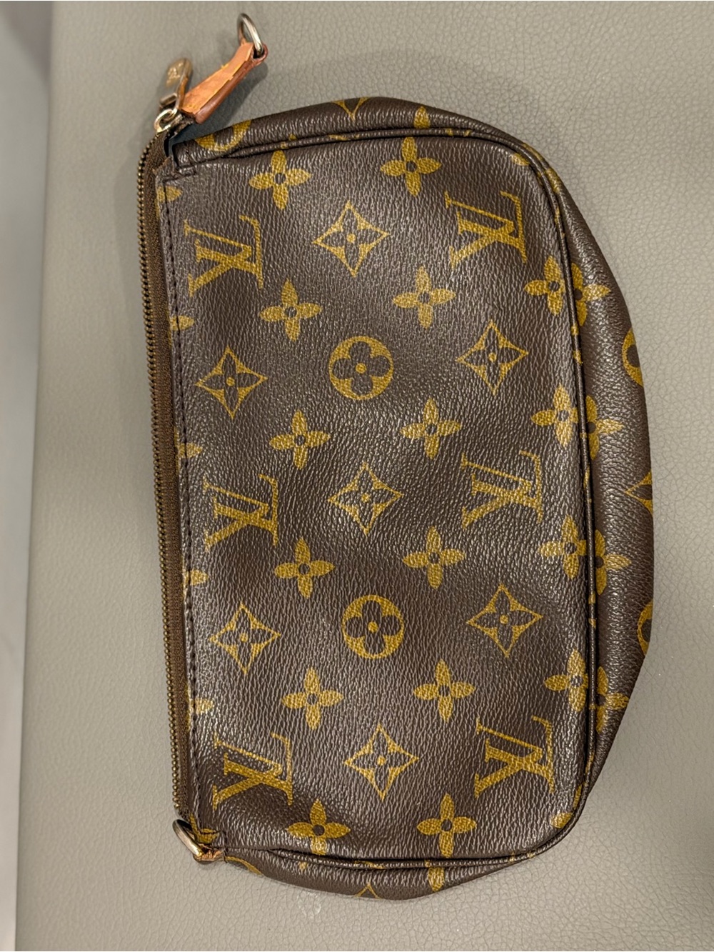 Louis Vuitton Monogram Canvas Toiletry Pouch in Brown and Gold